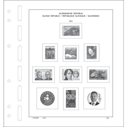 Supplement Slovak Republic 2024 Standard with miniature sheets