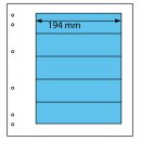 Schaubek-Blanko-Like - 10 Blatt schwarz 5 Folienstreifen...