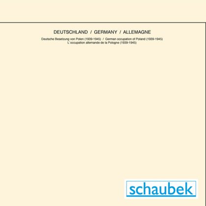 Feuilles en-tête Occupation allemande de la Pologne - 10 feuilles