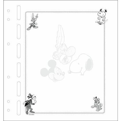 thematic blank pages "comics" 20 sheets per pack