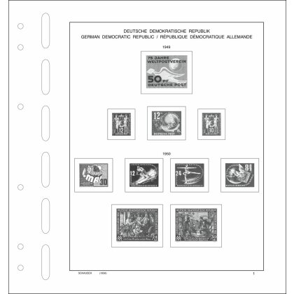 Intérieurs préimprimés RDA 1949-1959 Brillant